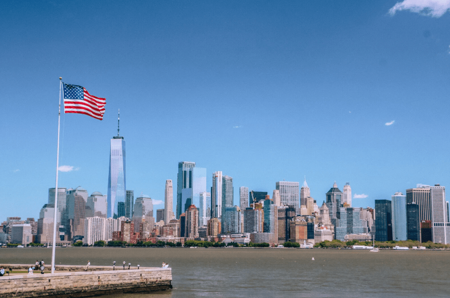 View of Manhattan from Ellis Island